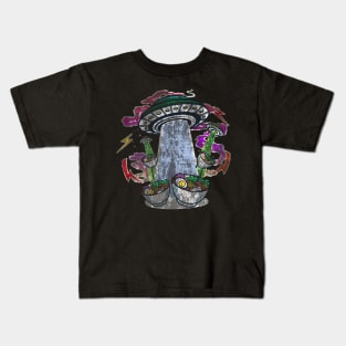 Distressed UFO Ramen Takeout Kids T-Shirt